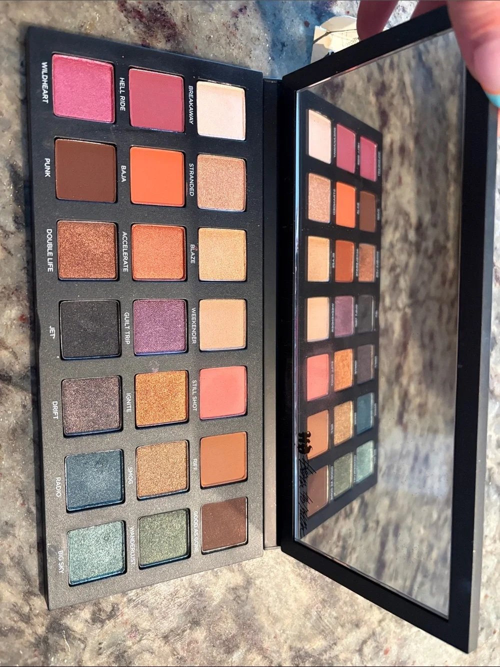 Urban Decay Born to Run Eyeshadow Palette - Black with Multicolor Logo